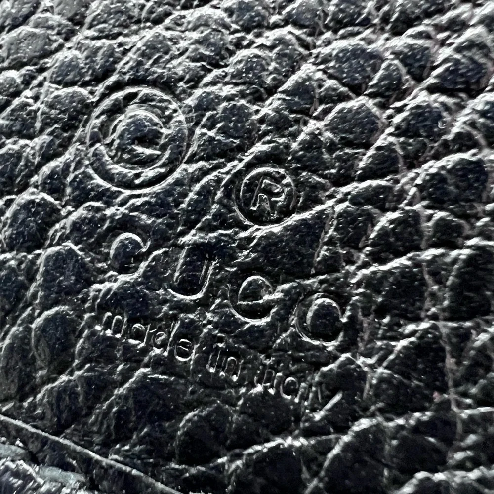 Gucci Pebbled Leather Signoria Wallet Black MSRP $650 Authentic COA - Picture 9 of 16